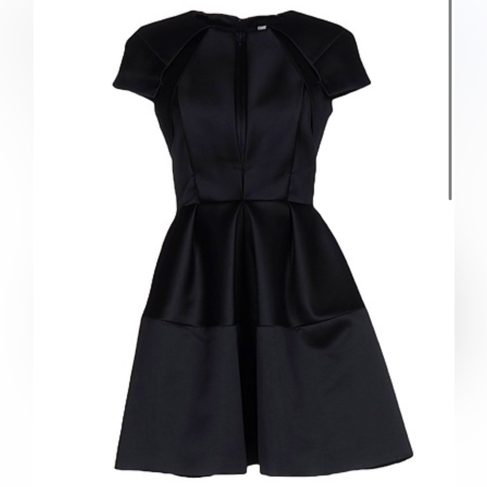 DICE KAYEK silk blend cap sleeve mini dress